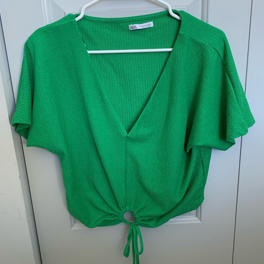 Zara Green short sleeve shirt